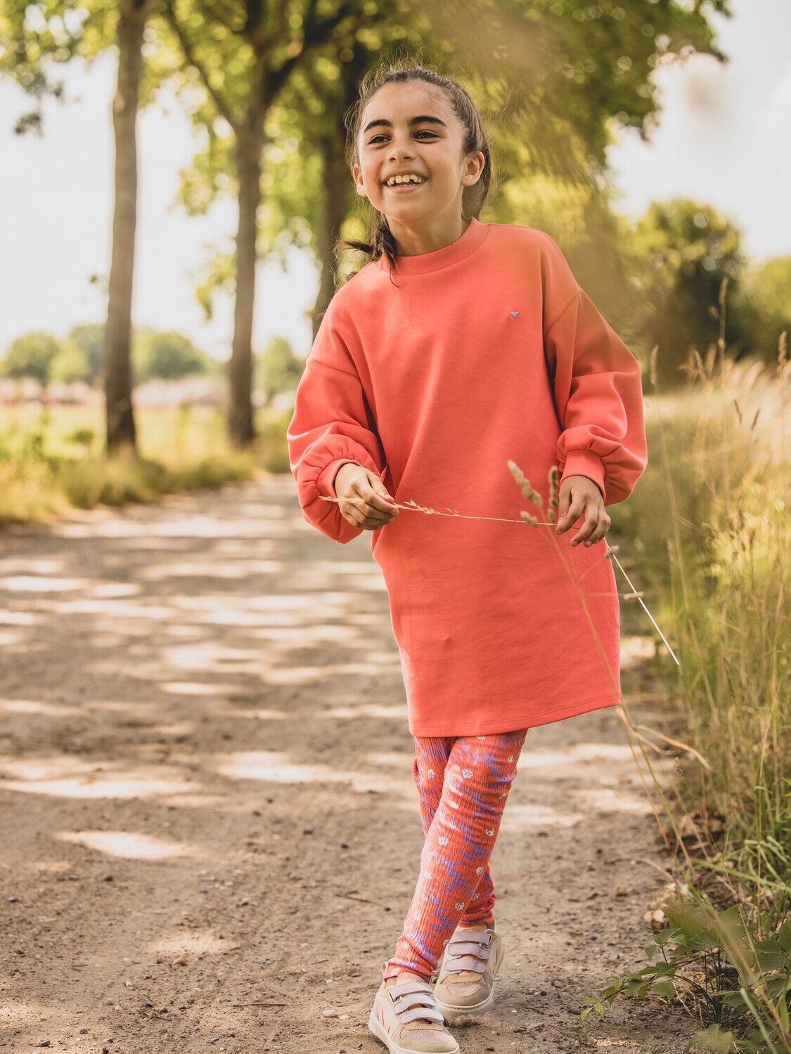 Oranje LOOXS Little Mini jurk 2601-7808-226 - large