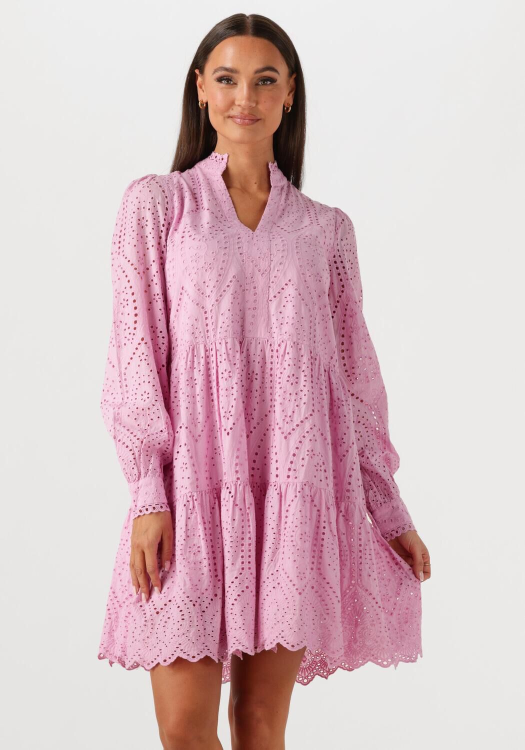 Y.A.S. Dames Jurken Yasholi Ls Dress S. Noos Lichtroze