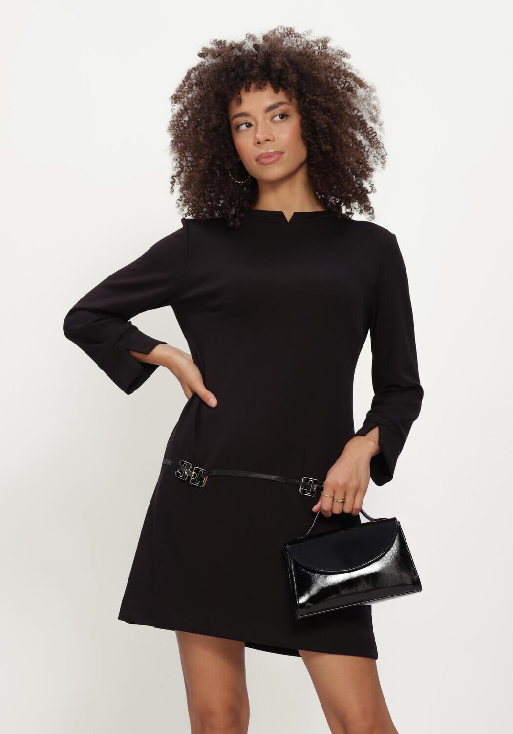 Zwarte ANA ALCAZAR Mini jurk 042209.3913 - large
