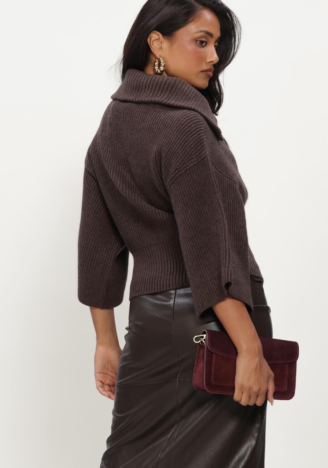 Bruine CO'COUTURE Jack ROWCC ZIP SS KNIT - large