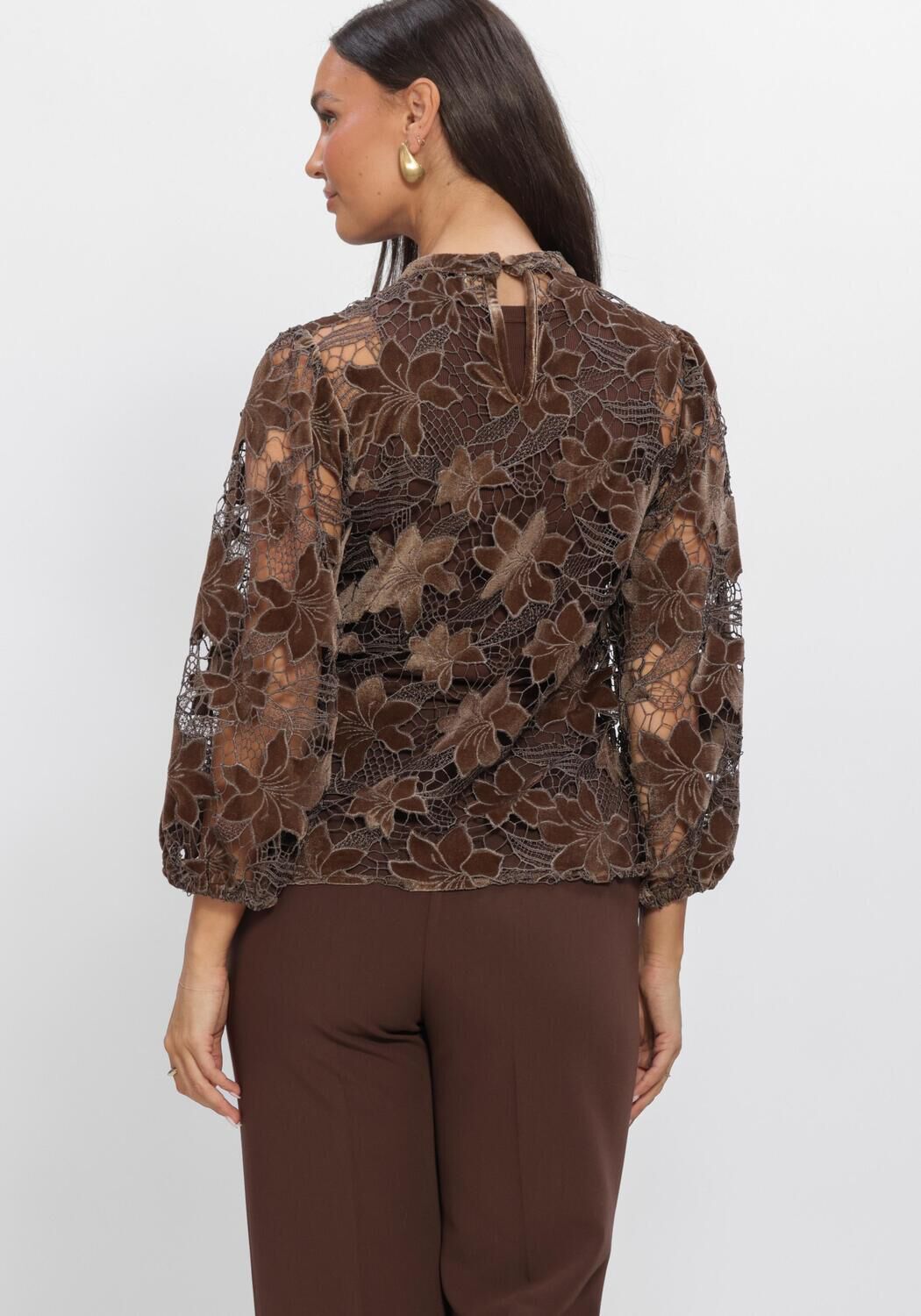 Bruine AAIKO Top SHAILA VELVET PES 500 - large