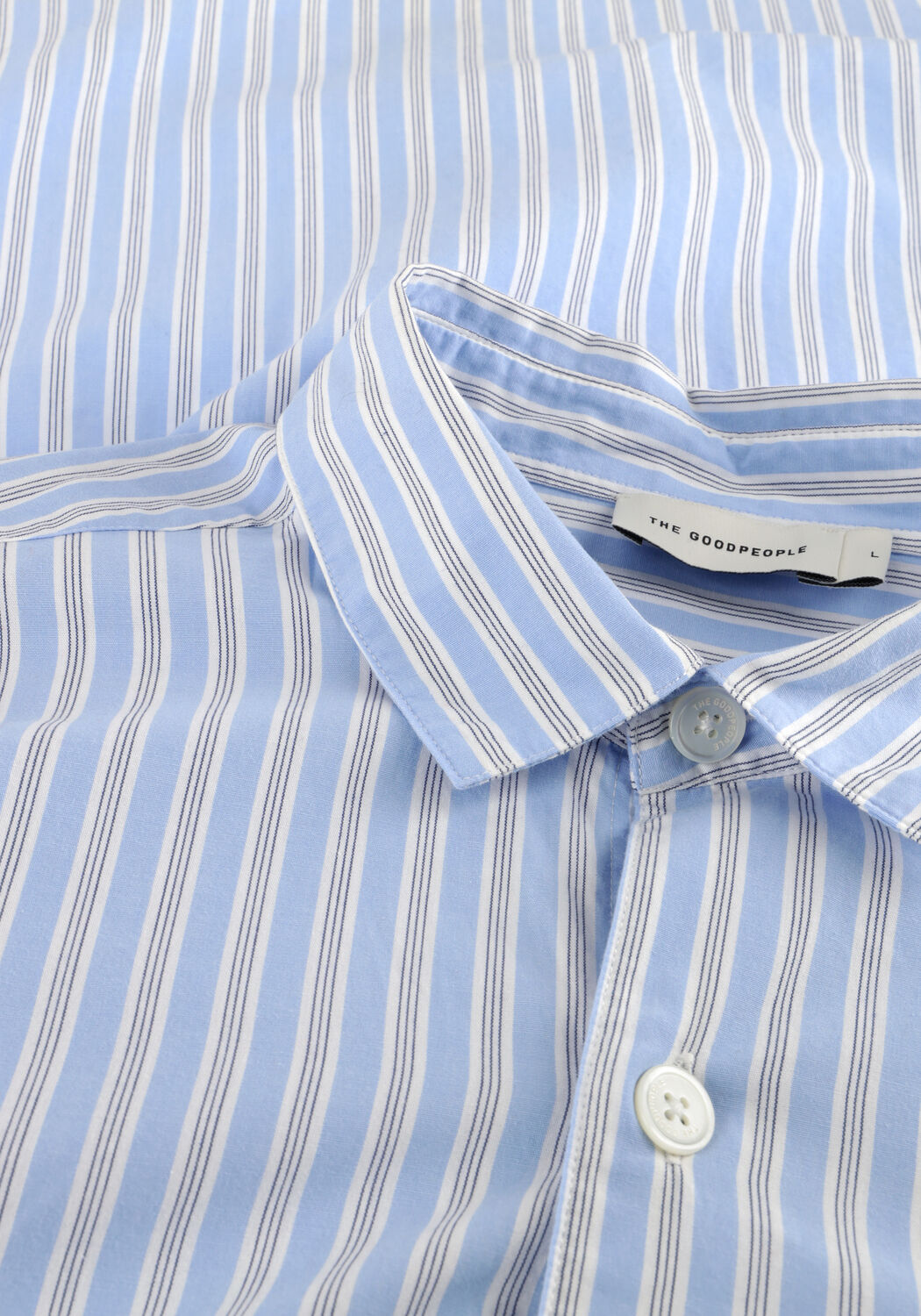 Lichtblauwe THE GOODPEOPLE Casual overhemd SOGOOD - large