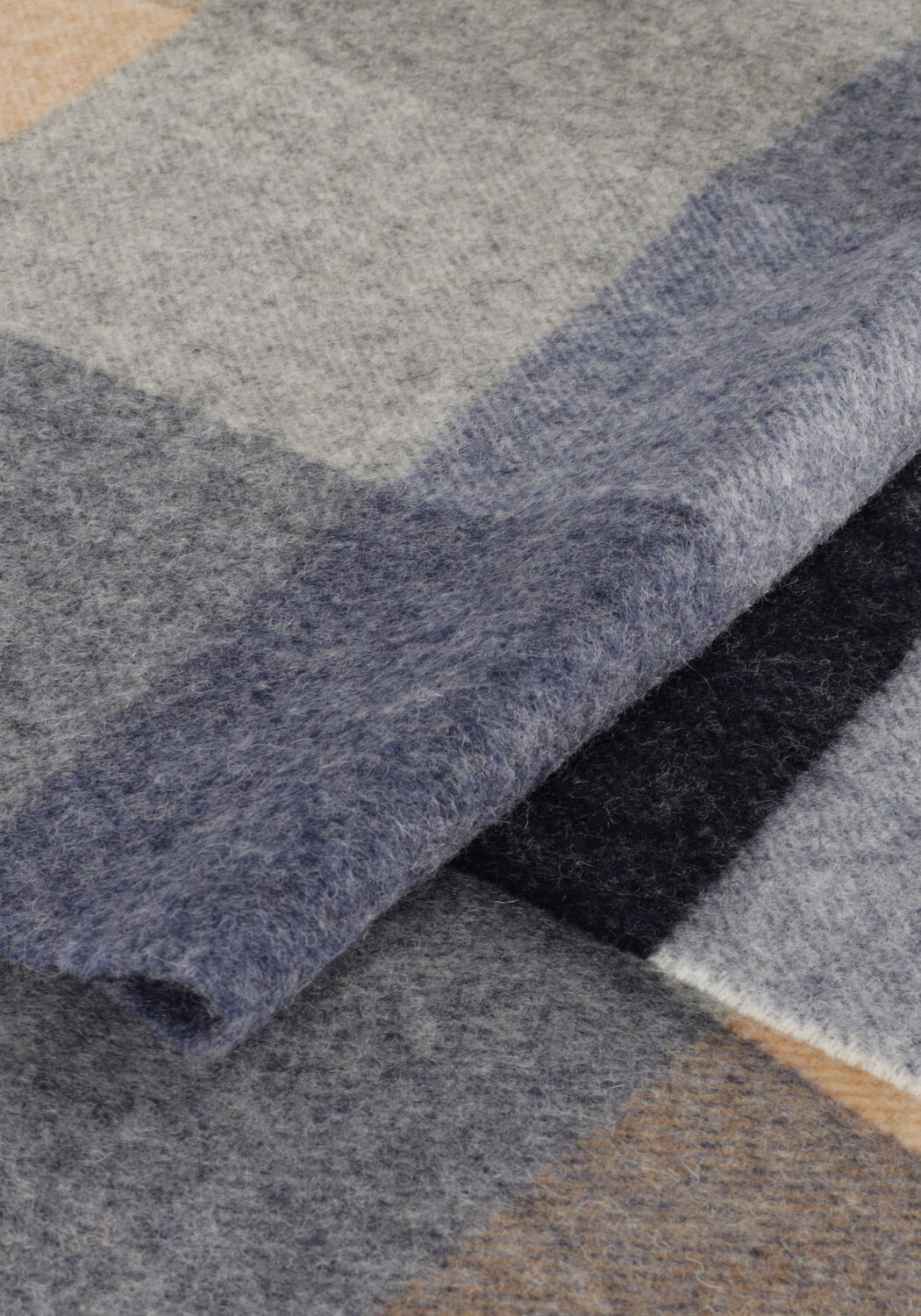 Blauwe PROFUOMO Sjaal SCARF LAMBSWOOL - large