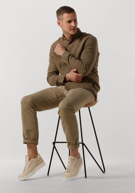 Olijf THE GOODPEOPLE Casual overhemd SOHO - large