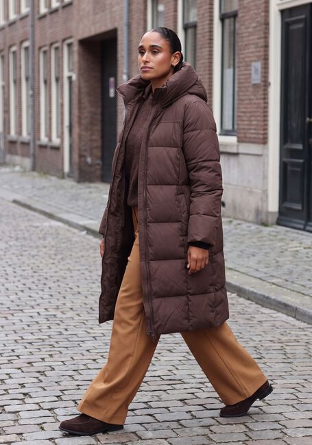 Bruine MSCH COPENHAGEN Gewatteerde jas MSCHZALA PAVINARIA JACKET - large