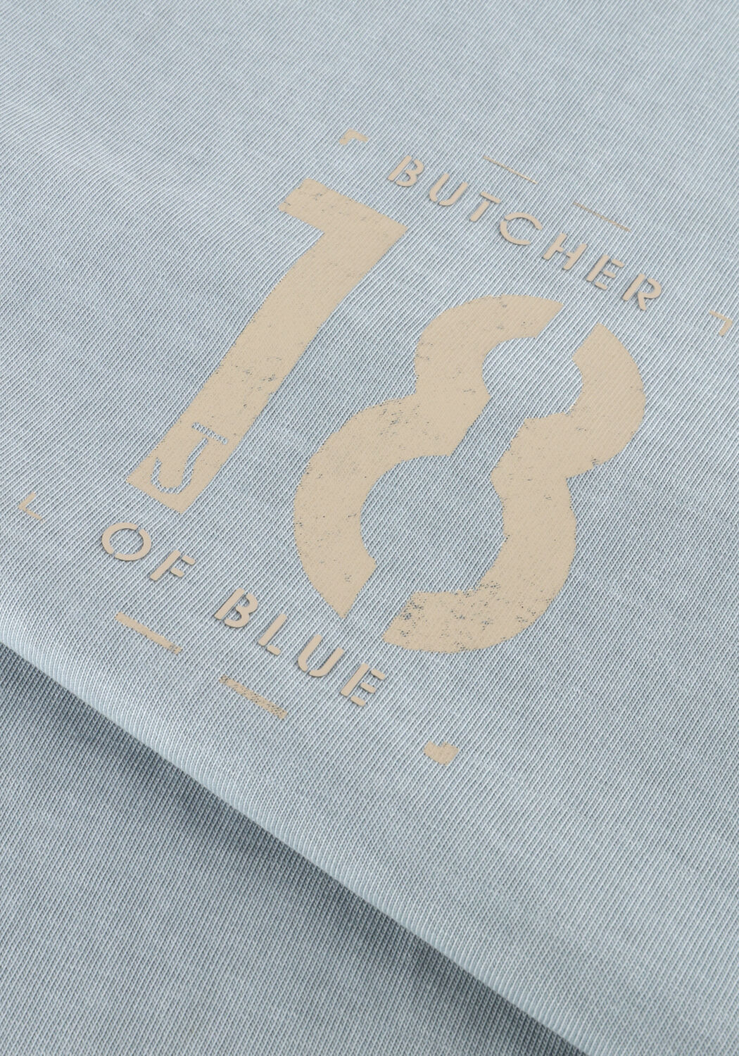 Lichtblauwe BUTCHER OF BLUE T-shirt ARMY 18 STENCIL TEE - large