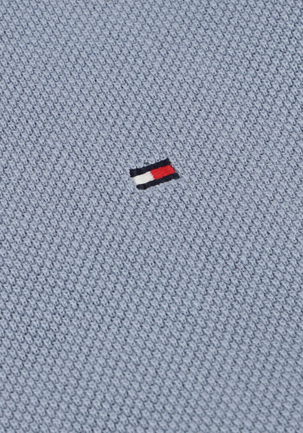 Lichtblauwe TOMMY HILFIGER Trui ESSENTIAL STRUCTURE CREW NECK - large