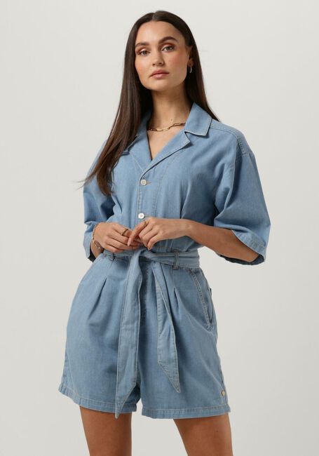 Blauwe SCOTCH & SODA  WORKED OUT DENIM JUMPSUIT - FREE THINKER - large