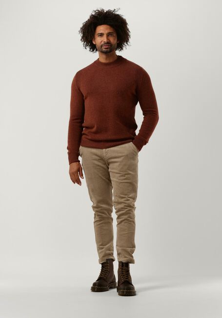 Bruine ANERKJENDT Trui AKRICO LAMBSWOOL KNIT - large