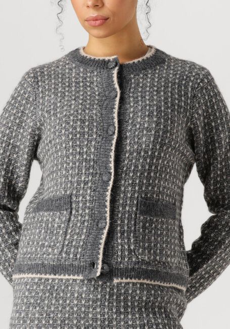 Donkergrijze SELECTED FEMME Vest SLFSINE LS KNIT CARDIGAN - large
