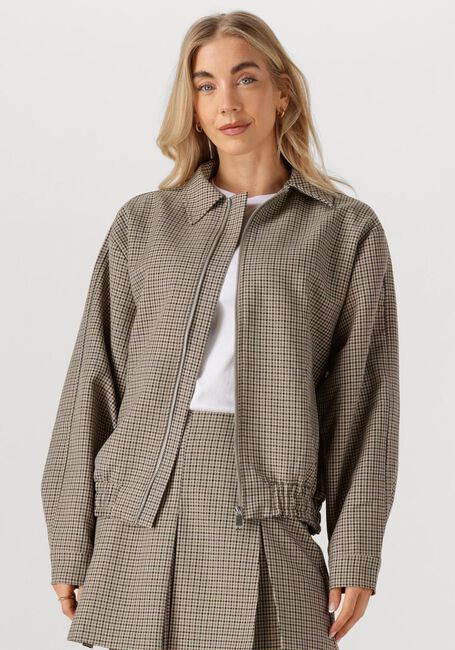Beige CATWALK JUNKIE Jack CHECK BOMBER - large