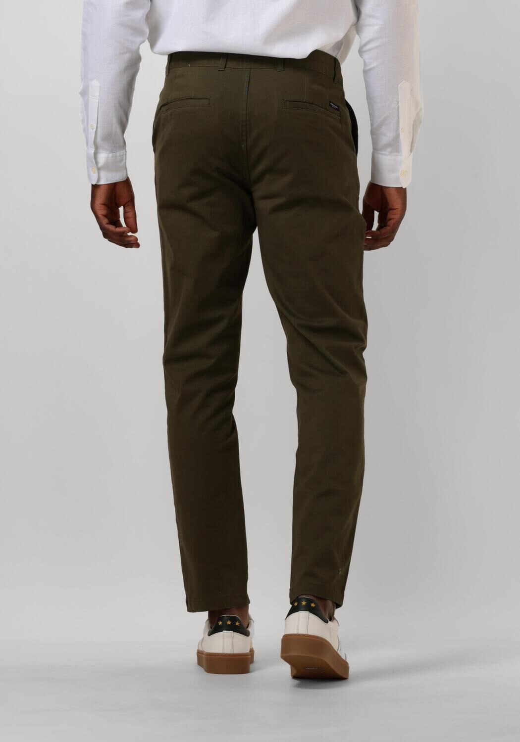 SCOTCH & SODA Heren Broeken Stuart Stretch Cotton Chino Groen