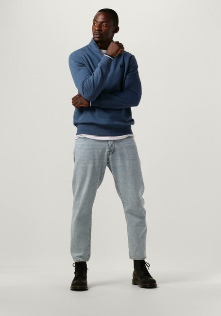 Blauwe FRED PERRY Sweater HALF ZIP SWEATSHIRT - large
