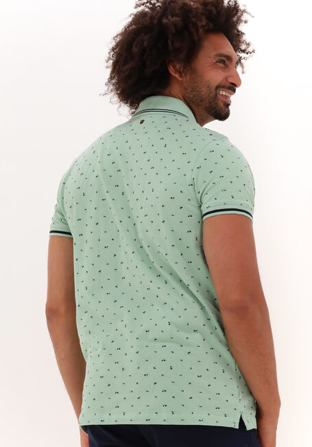 Groene PME LEGEND Polo SHORT SLEEVE POLO FINE PIQUE ALL OVER PRINT - large