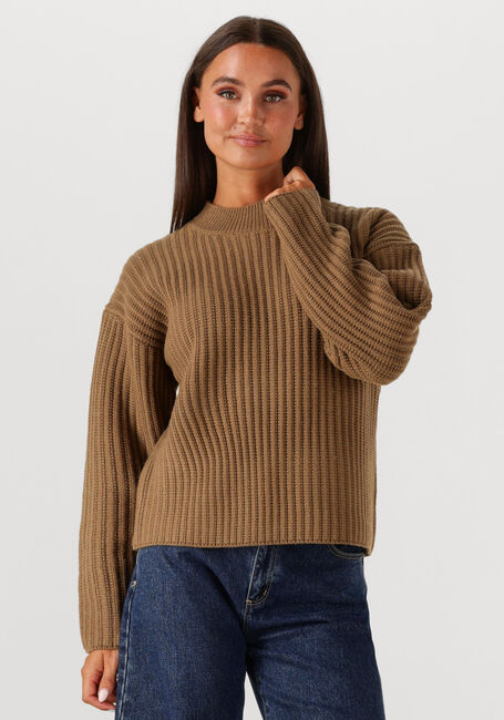 Bruine WITHBLACK Trui WBLPOPPY O-NECK SWEATER - large