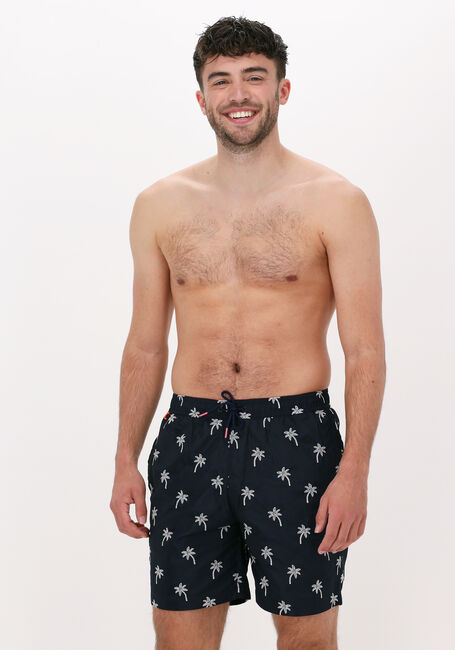 Blauwe SCOTCH & SODA Zwembroeken RECYCLED POLYESTER EMBROIDERED SWIMSHORT - large