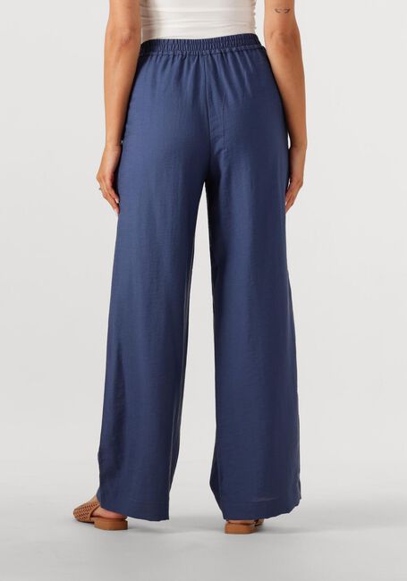 Donkerblauwe MSCH COPENHAGEN Wijde broek MSCHDISA HW PANTS - large