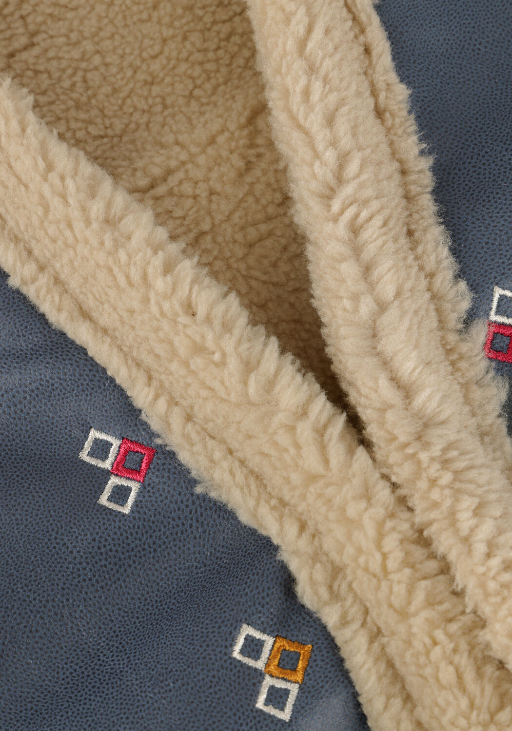 Blauwe LIKE FLO Gilet DEWI TEDDY GILET - large