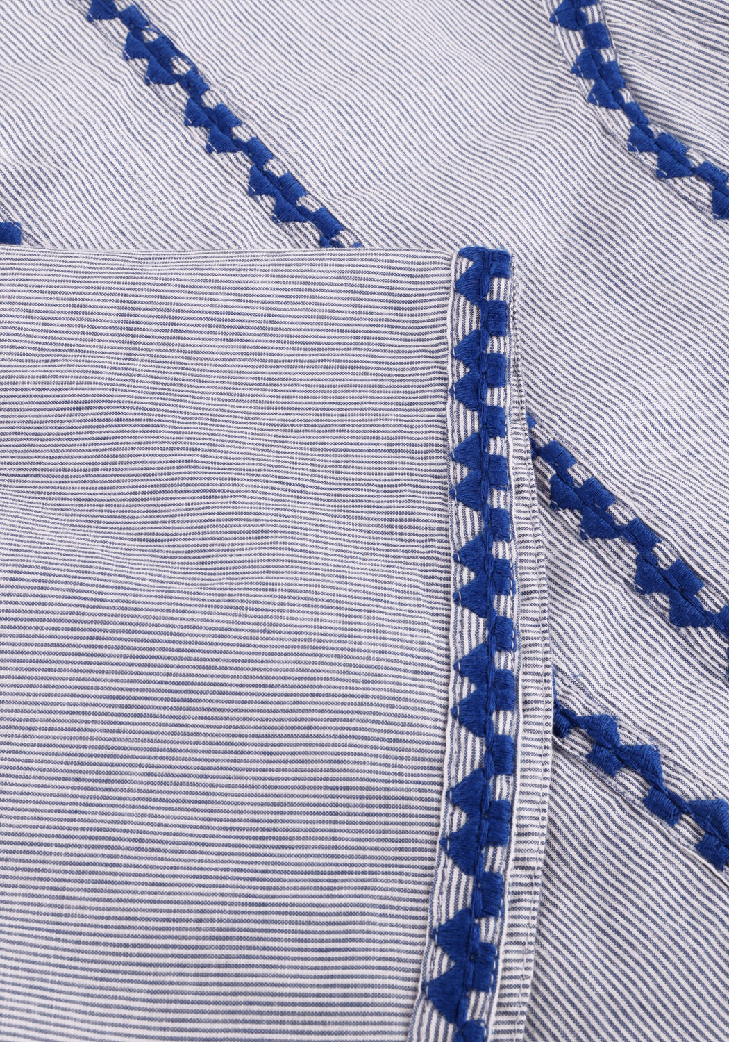 Lichtblauwe BY-BAR Blouses DAVIN PIN STRIPE BLOUSE - large