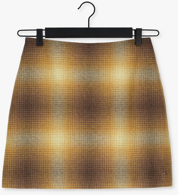 TOMMY HILFIGER WOOL SHADOW CHECK SHORT SKIRT - large