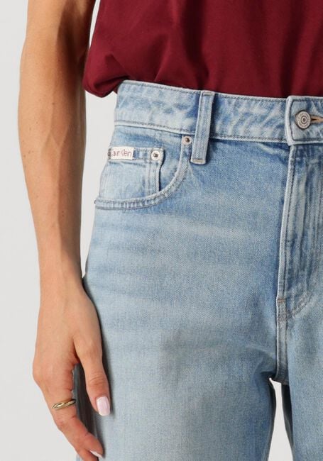 Lichtblauwe CALVIN KLEIN Wide jeans HIGH RISE STRAIGHT LT CAPE - large
