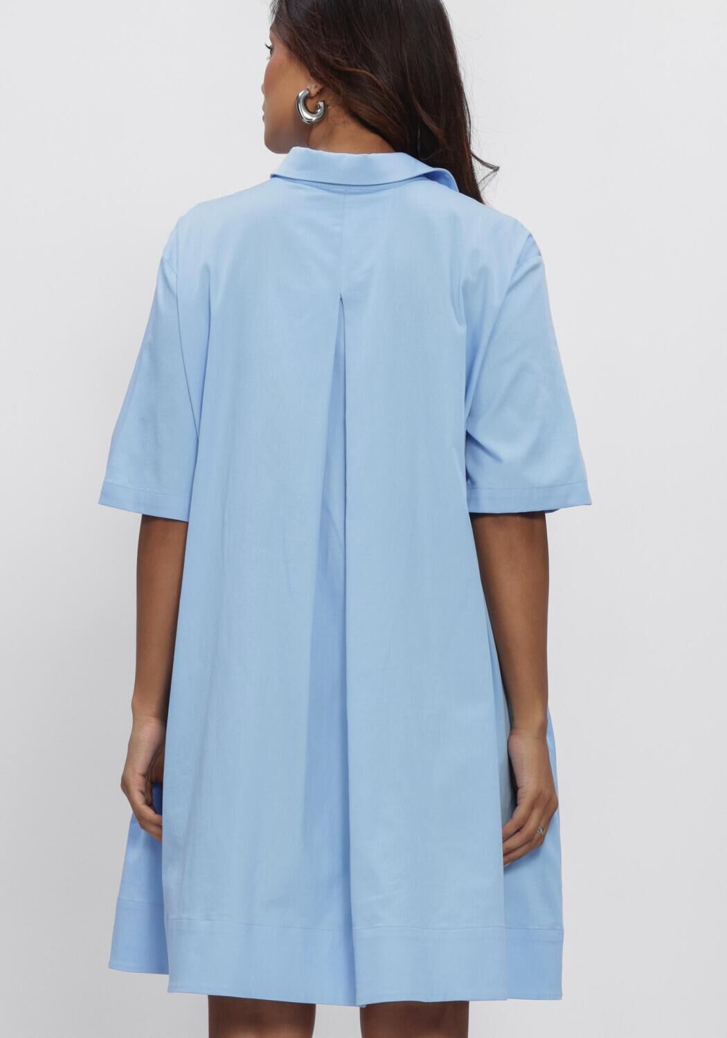Lichtblauwe EST'SEVEN Mini jurk BEYZA DRESS - large