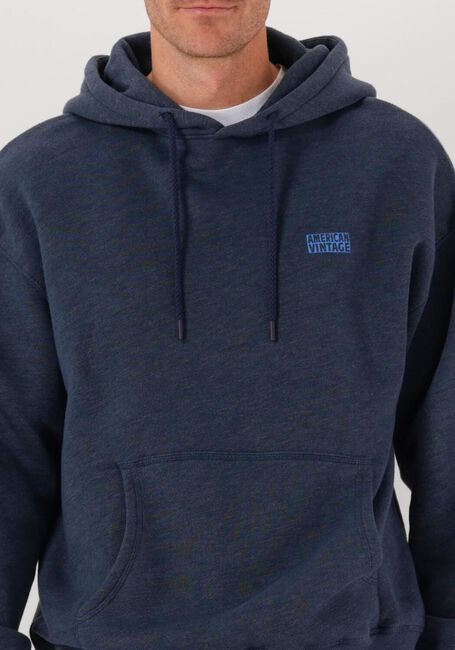 Donkerblauwe AMERICAN VINTAGE Sweater DOVEN HOODIE - large