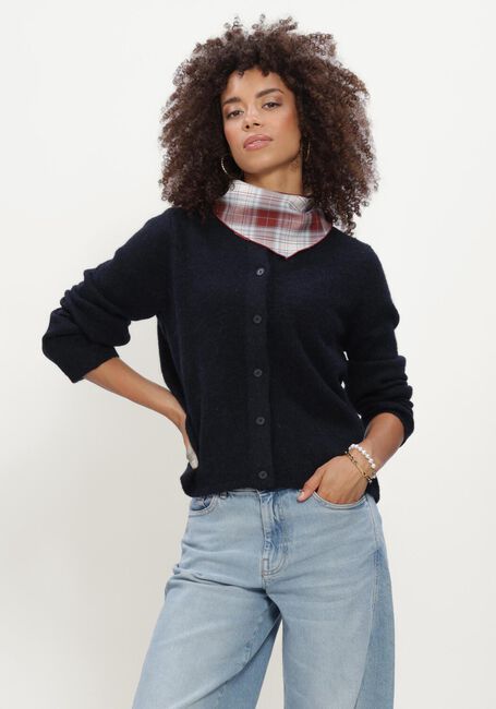 Donkerblauwe SELECTED WOMEN Trui SLFLULU NEW LS KNIT CARDIGAN - large