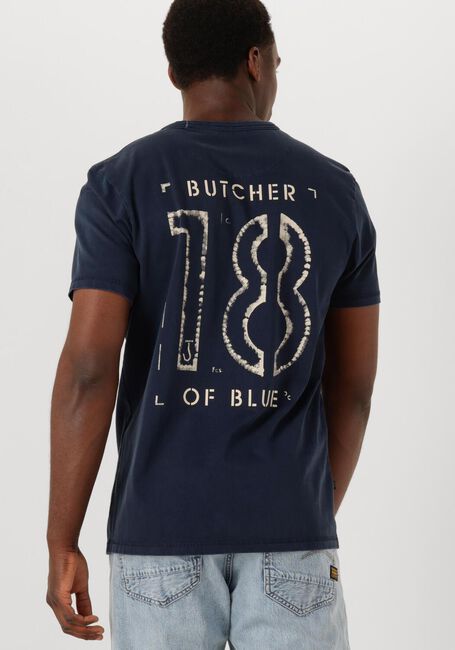 Donkerblauwe BUTCHER OF BLUE T-shirt ARMY 18 STENCIL TEE - large
