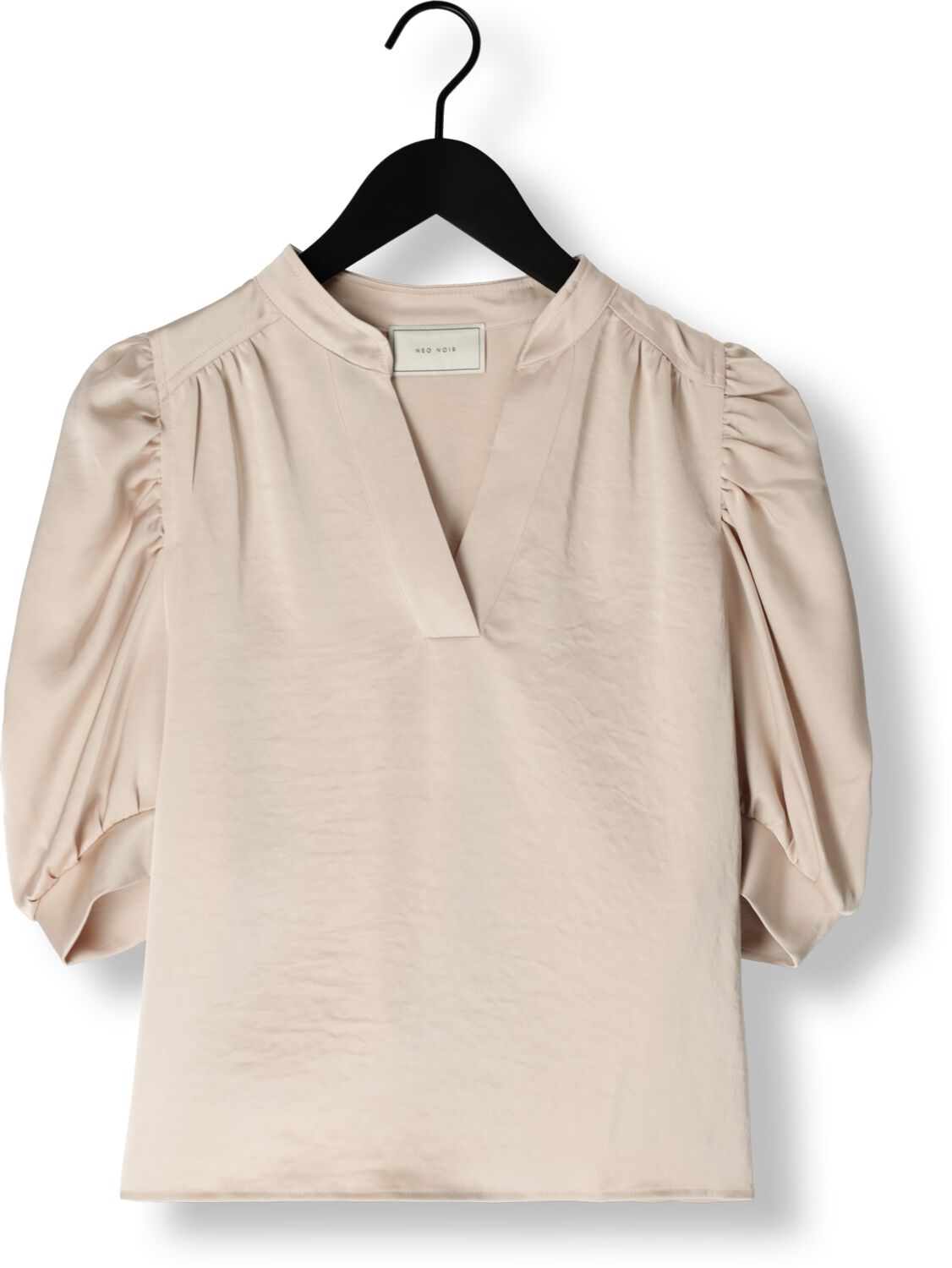 NEO NOIR Dames Tops & T-shirts Roella Heavy Sateen Blouse Beige
