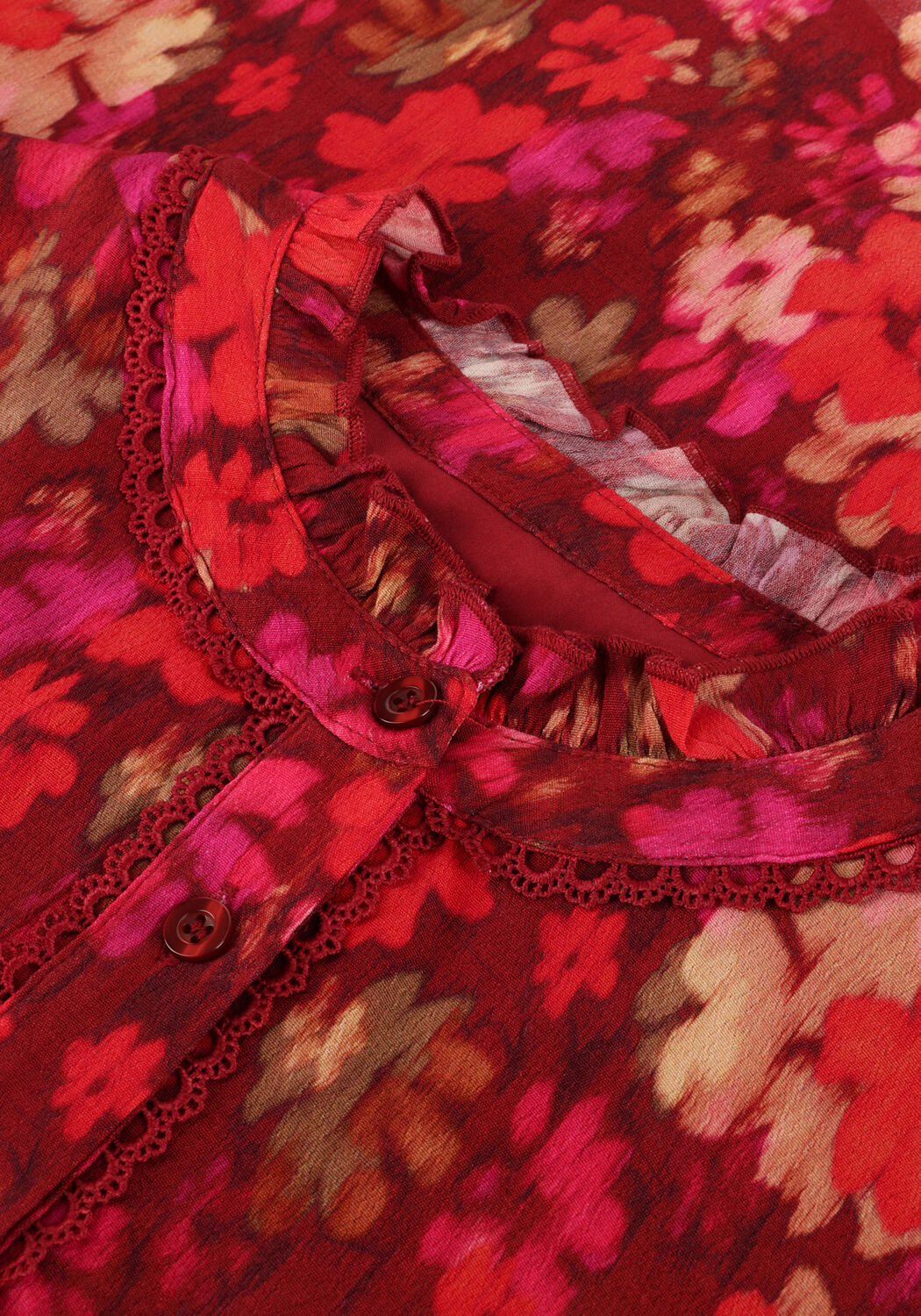 Rode YDENCE Mini jurk DRESS DIDI - large