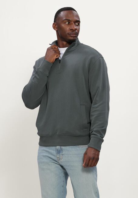 Groene BOSS ORANGE Trui ZE SMALLZIP - large