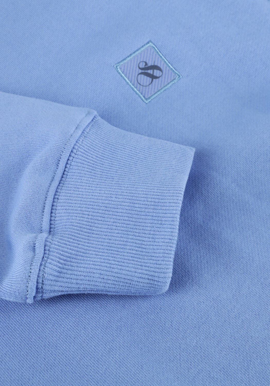 Lichtblauwe SCOTCH & SODA Sweater SEASONAL CORE - REGULAR-FIT LOGO SWEATSHIRT - large