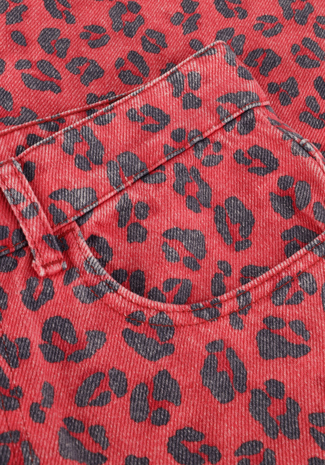 Rode BY-BAR Mom jeans LEW RED CHEETAH PANTS - large