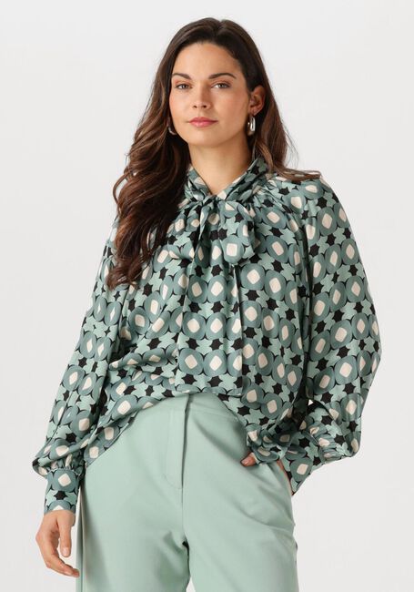 Groene STUDIO ANNELOES Blouses Lorina circle blouse - large