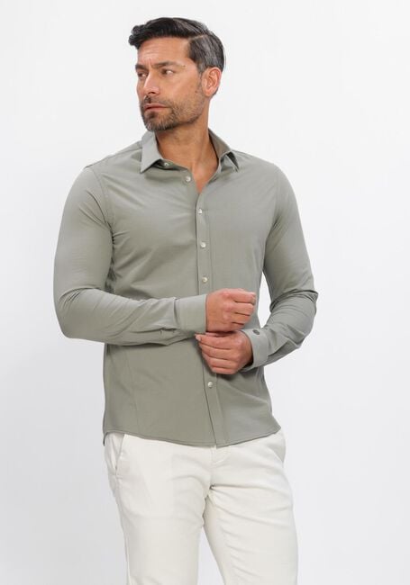 Olijf CAST IRON Casual overhemd CF TECH TWILL JERSEY - large