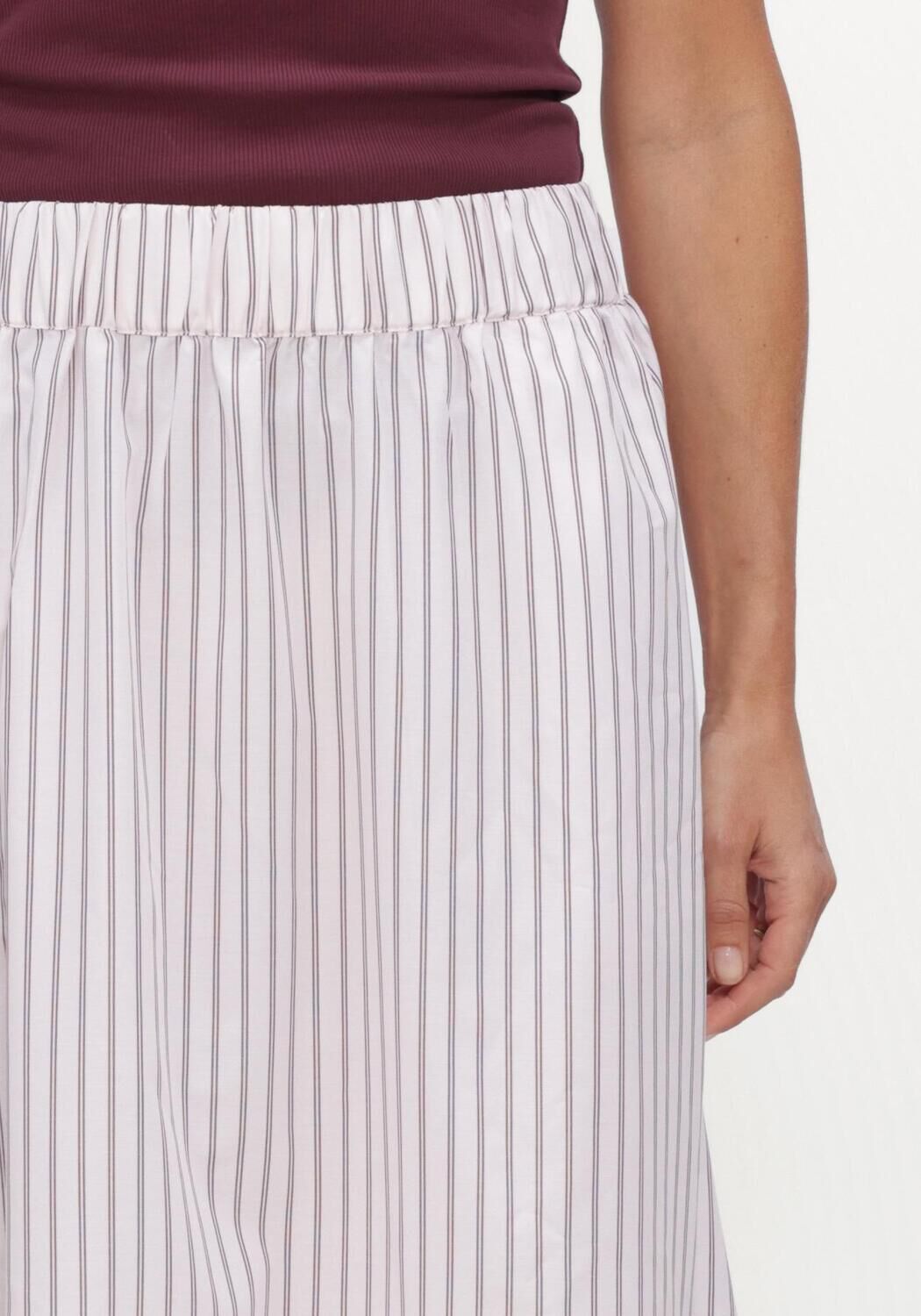Roze NEO NOIR Rokken YARA LONG DOUBLE STRIPE SKIRT - large