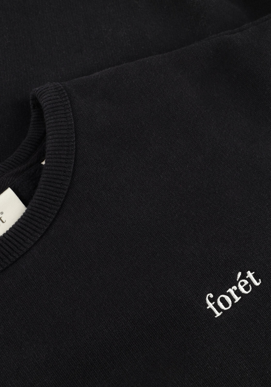 Zwarte FOR&Eacute;T Sweater NOON SWEATSHIRT - large
