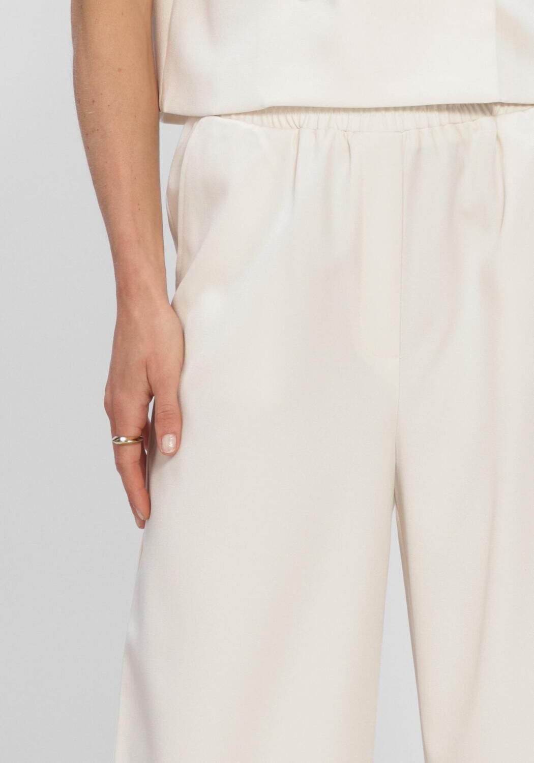 Ecru YDENCE Wijde broek PANTS YADE - large