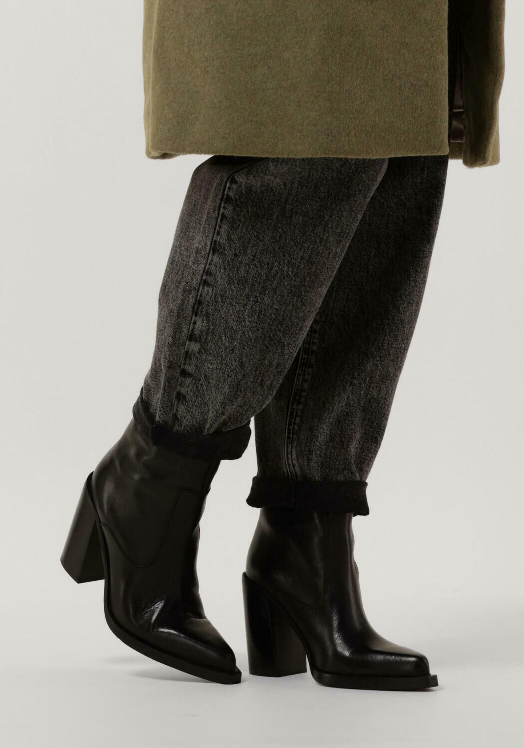 Zwarte BRONX Enkellaarsjes MYA MAE 34237 - large