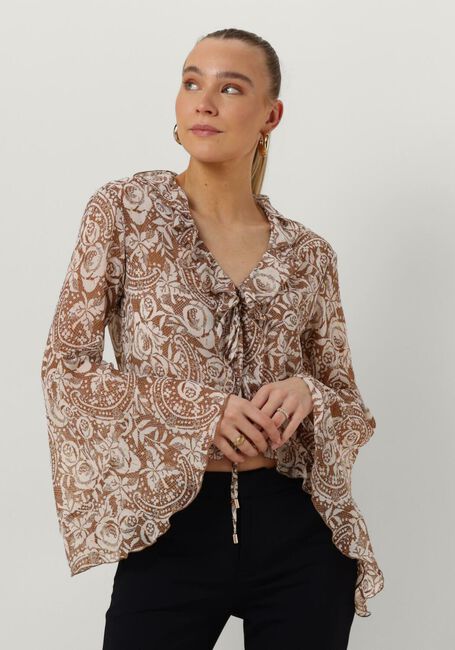 Beige LIU JO Blouses TESS CREPONNE LURE - large