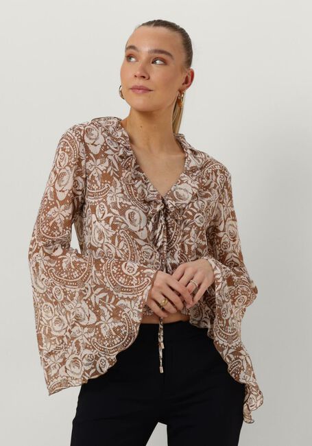 Beige LIU JO Blouse TESS CREPONNE LURE - large