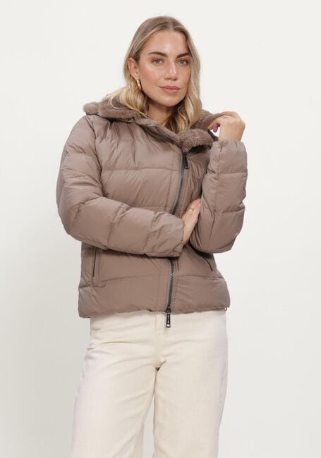 Taupe MOSCOW Gewatteerde jas 21-08-SPENCER - large