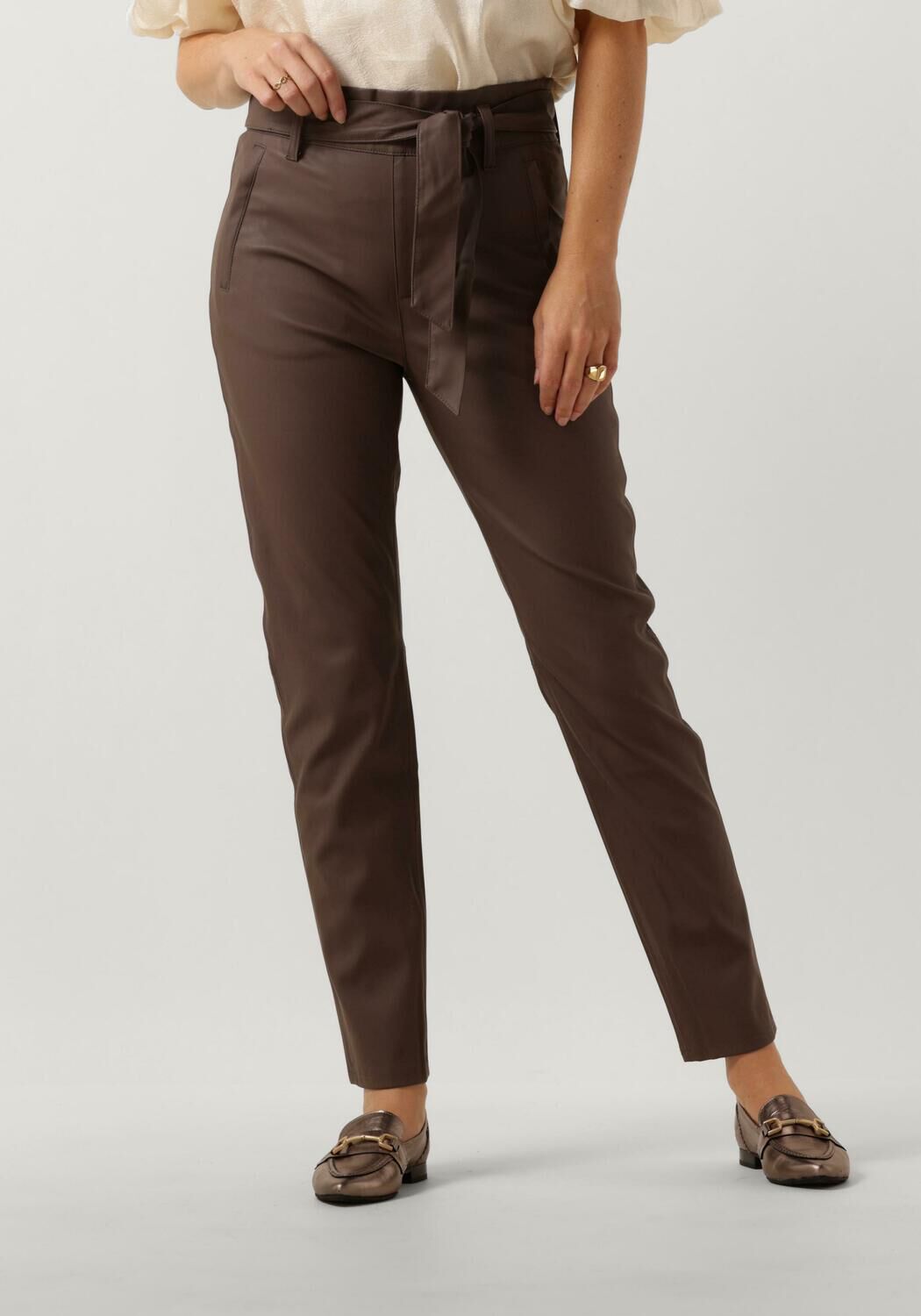 KNIT-TED Dames Broeken Francis Pant Taupe