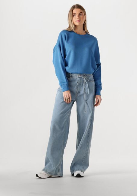 Blauwe MSCH COPENHAGEN Trui MSCHDALVINA IMA Q SWEATSHIRT - large