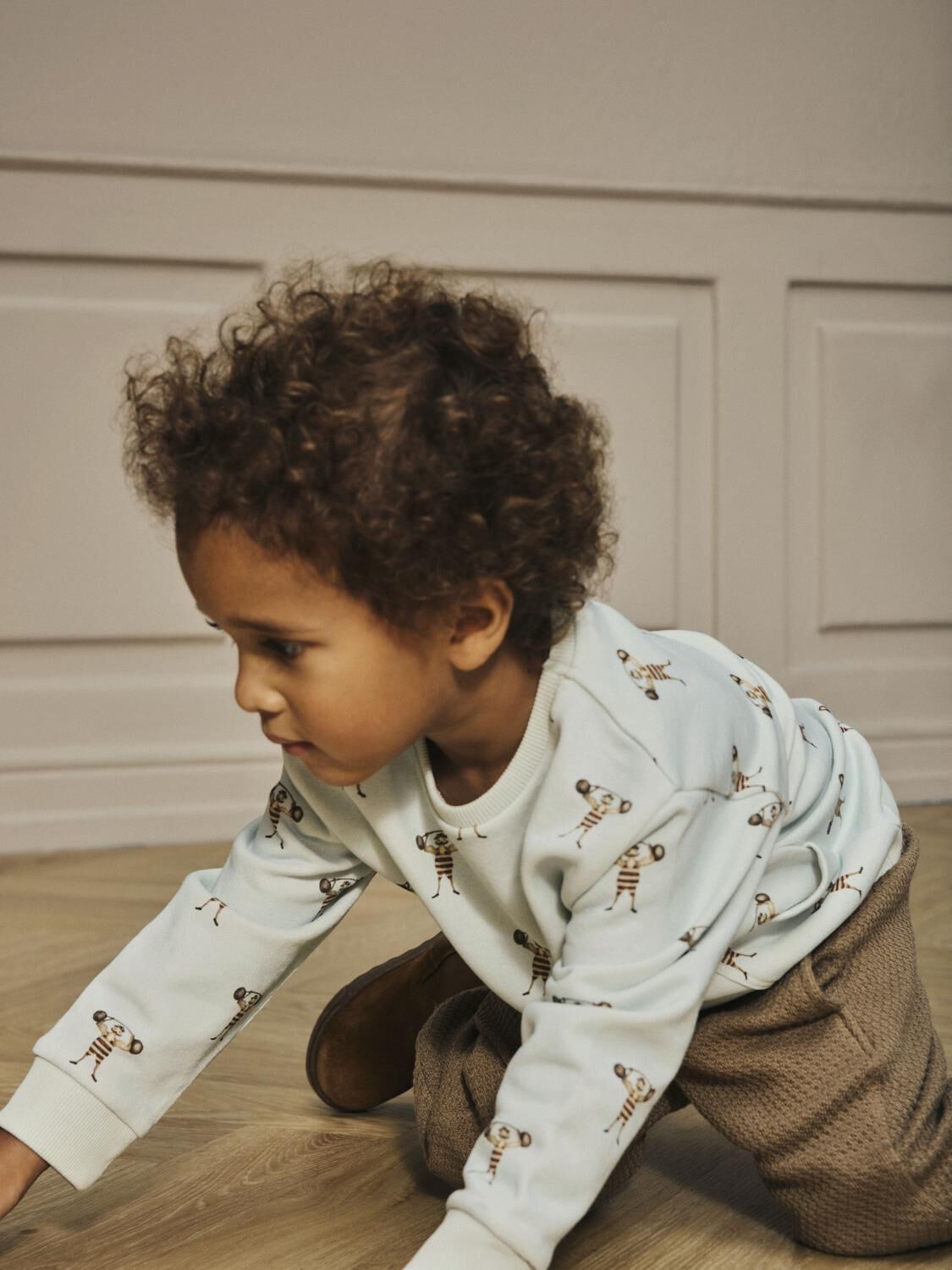 Ecru LIL' ATELIER Sweater NMMJOBO LS LOOSE SWEAT LIL - large