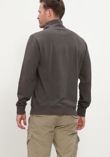 Donkergrijze PME LEGEND Trui HALF ZIP COLLAR FLAT - large