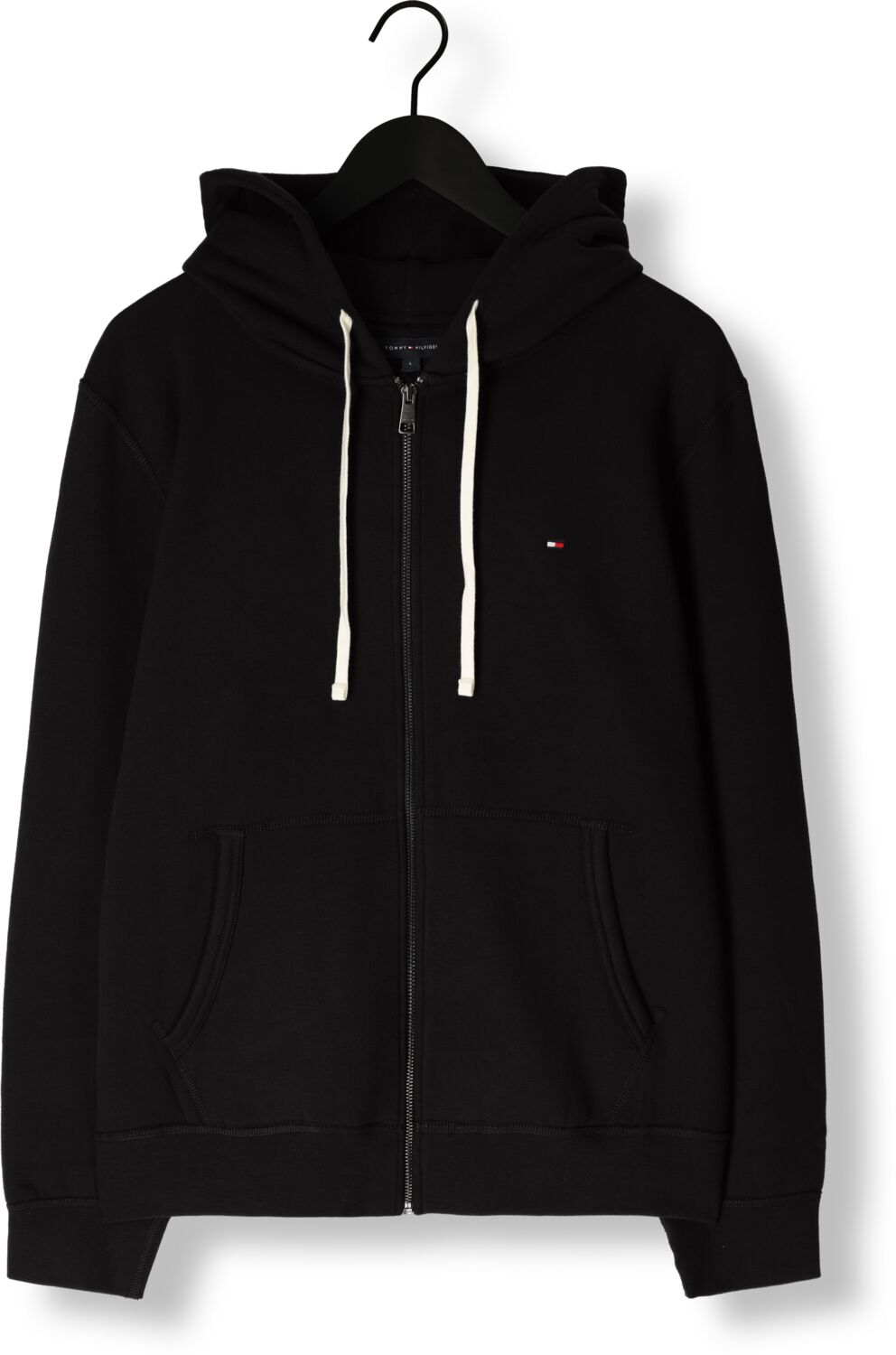 TOMMY HILFIGER Heren Truien & Vesten Essential Fleece Zip Through Zwart