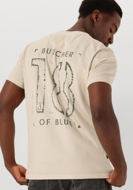 Beige BUTCHER OF BLUE T-shirt ARMY 18 STENCIL TEE - large