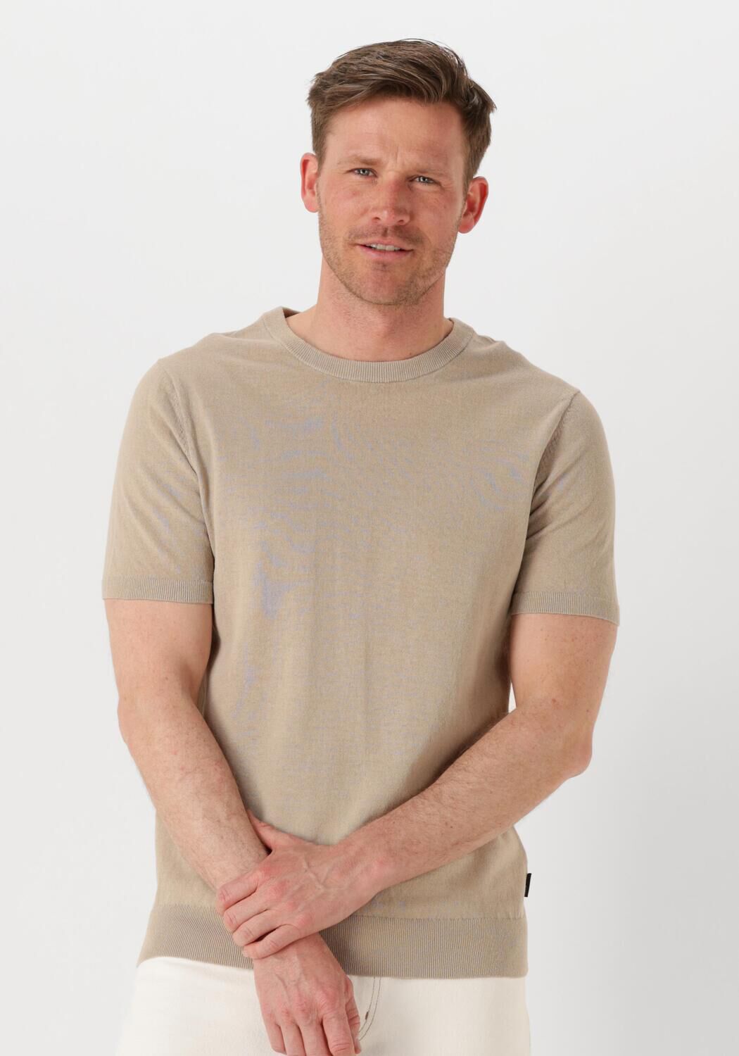 SAINT STEVE Heren Polo's & T-shirts Wout Beige
